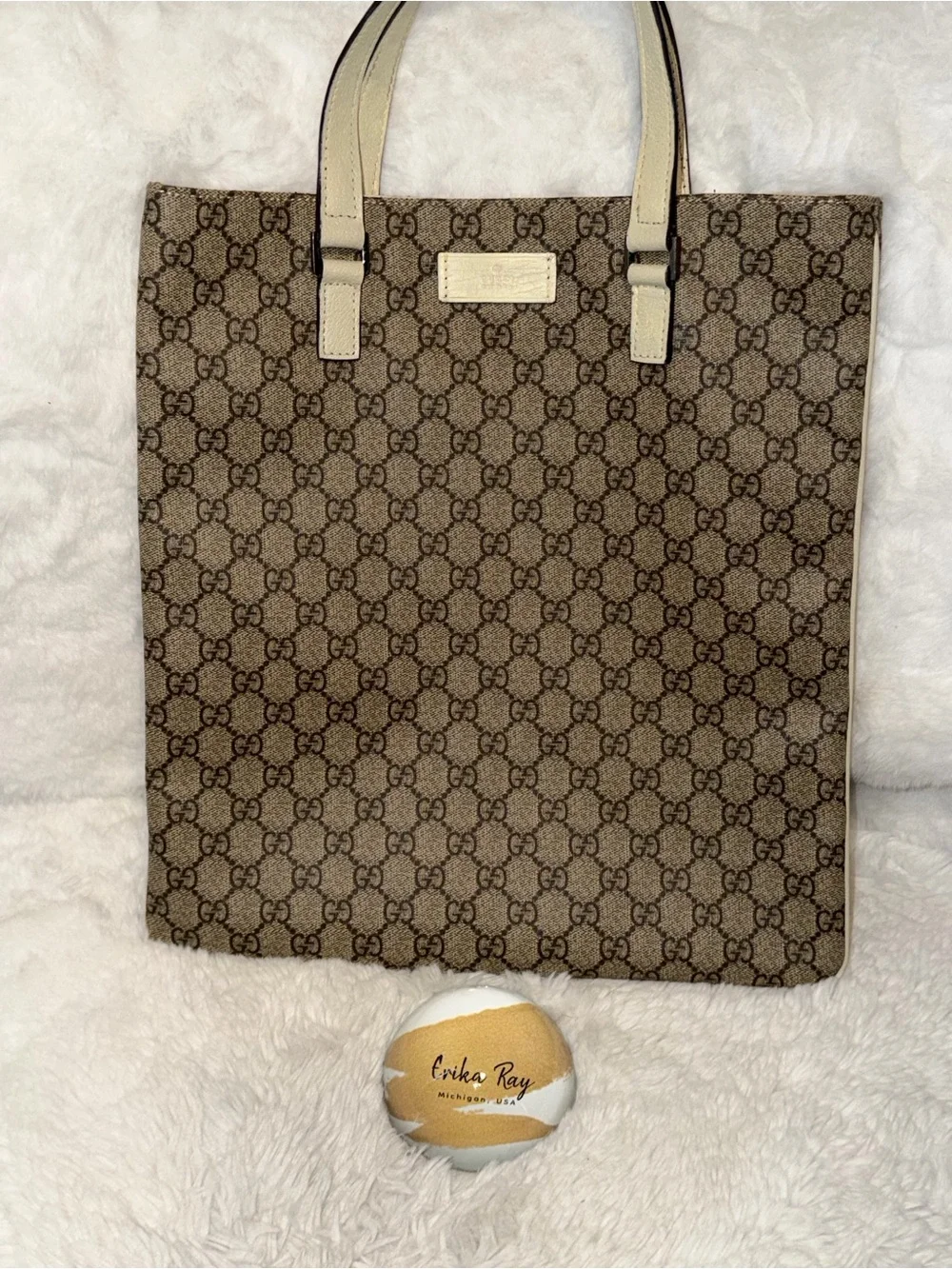 Gucci GG Canvas‎ Supreme Flat Tote